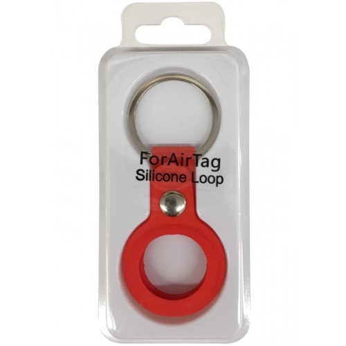 Silicone_AirTag Key Chain_Red